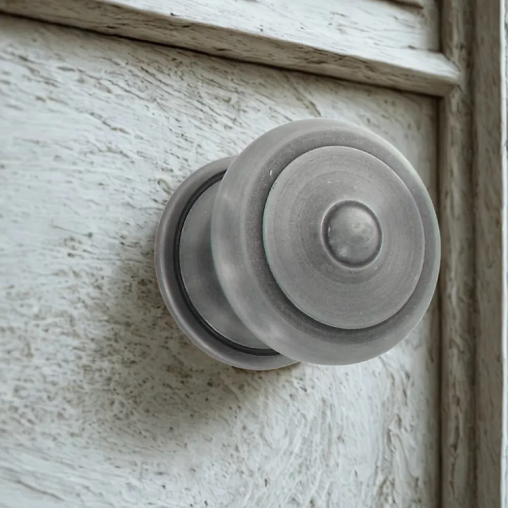 Secury-T Poignée De Porte Extérieure<Bouton Boule de porte d'entrée rustique argent antique
