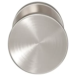 GoodHome Poignée De Porte<Bouton de porte double champignon gris Ø. 48mm x l.48 x H. 44mm