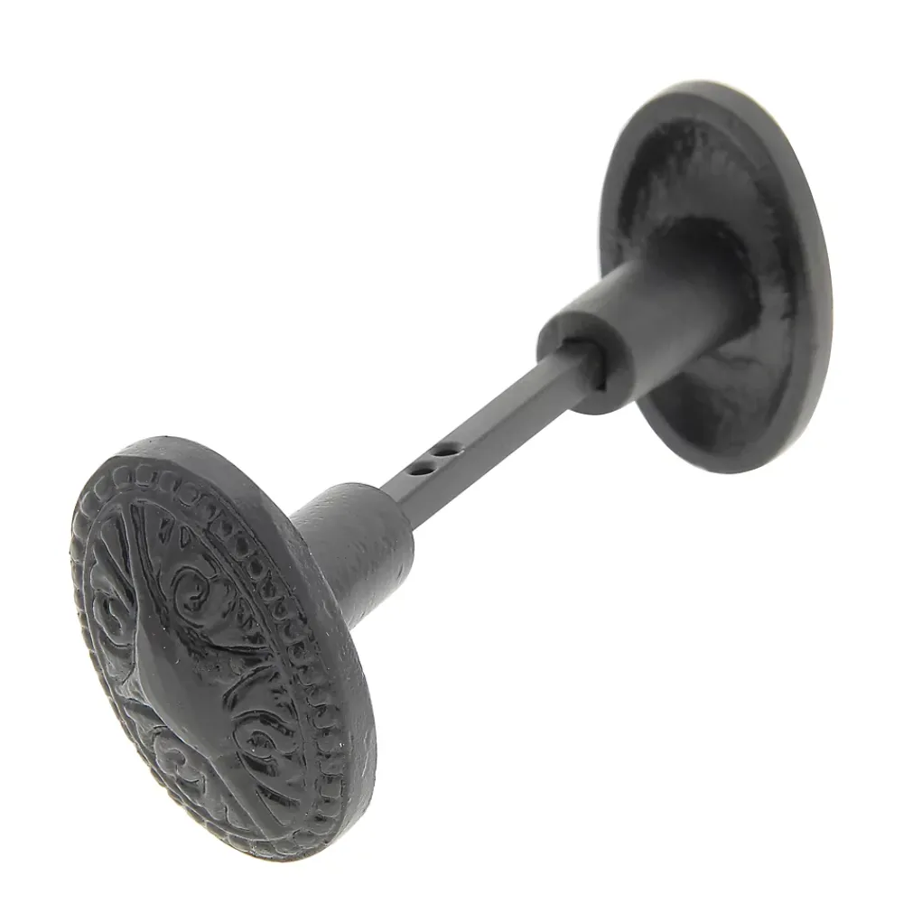 Poignée De Porte<Bouton de porte double ovale noir l.35 x H. 58mm
