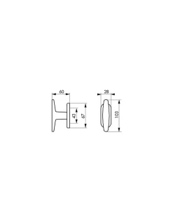SP Poignée De Fenêtre<Bouton pour fenêtre Maia/Leto, carré 7mm, couleur F2 -