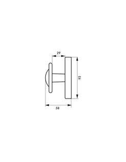 Thirard Poignée De Fenêtre<Bouton rustique pour fenêtre, carré 7mm, noir -