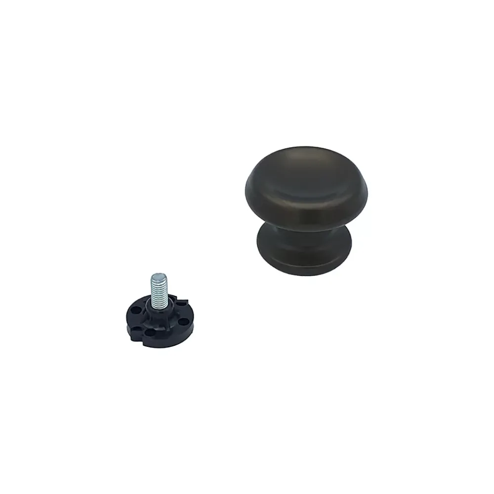 Hardwarexchange Poignée De Porte<Bouton tirant de porte fixe D60 mm en aluminium Marron foncé - breveté