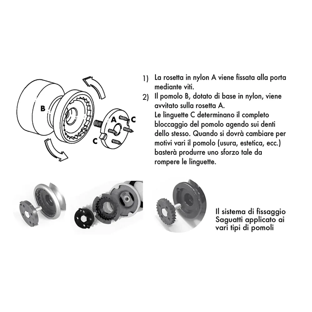 Hardwarexchange Poignée De Porte<Bouton tirant de porte fixe D60 mm en aluminium Marron foncé - breveté