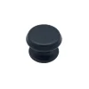 Hardwarexchange Bouton tirant de porte fixe D80 mm en aluminium Noir - breveté- Poignée De Porte