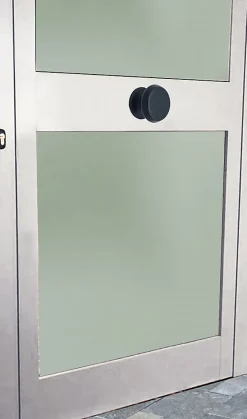 Hardwarexchange Bouton tirant de porte fixe D80 mm en aluminium Noir - breveté- Poignée De Porte