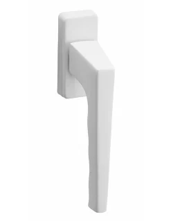 SP Béquille pour fenêtre, avec vis de pose, carré 7mm, aluminium, blanc -- Poignée De Fenêtre