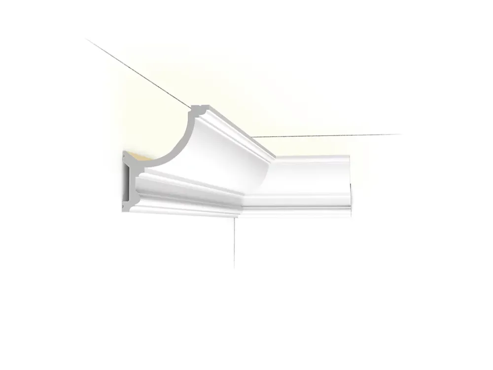 Orac Decor C901 Corniche plafond pour éclairage indirect - 14,8x12,4x200cm (h x p x L) - Pack 2 pièces- Moulure