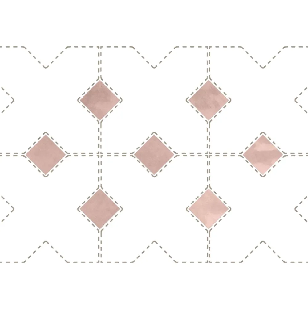 Aelle Carrelage Carrelage Sol Uni<Cabochon sol / mur brillant 3,4x3,4 cm Taco KASBAH ORCHARD PINK