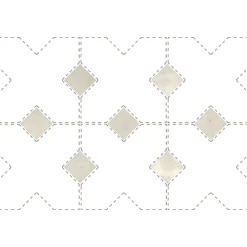 Aelle Carrelage Carrelage Sol Uni|Carrelage Sol Pour Wc<Cabochon sol / mur brillant 3,4x3,4 cm Taco KASBAH CANVAS