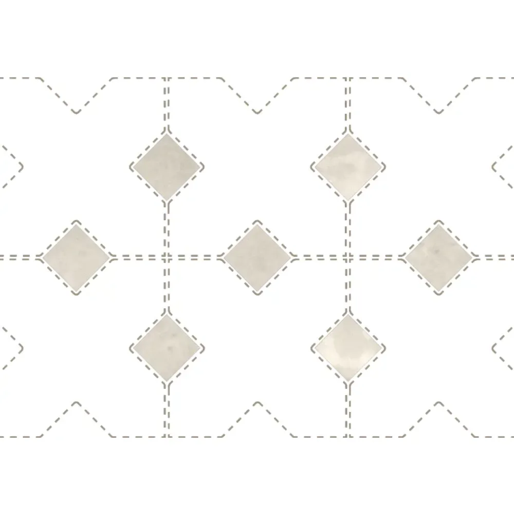 Aelle Carrelage Carrelage Sol Uni|Carrelage Sol Pour Wc<Cabochon sol / mur brillant 3,4x3,4 cm Taco KASBAH CANVAS