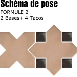 Aelle Carrelage Carrelage Sol Uni<Cabochon sol / mur brillant 3,4x3,4 cm Taco KASBAH BLUE GRASS