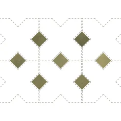 Aelle Carrelage Cabochon sol / mur mate 3,4x3,4 cmTaco KASBAH VERD MATT- Carrelage Sol Uni