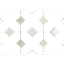 Aelle Carrelage Cabochon sol / mur mate 3,4x3,4 cm Taco KASBAH CANVAS MATT- Carrelage Sol Uni|Carrelage Sol Pour Wc