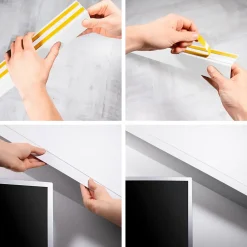 Quest Plinthe Pour Sol En Vinyle Et Pvc<Cache de tringle à rideau  PVC 35x35mm, 2m, installation de la bande lumineuse LED, blanc