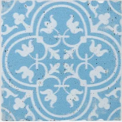 Casa Linéa CARREAU BAROQUE BLEU 1 PIÈCE 10 x 10 CM CASA LINEA- Travertin