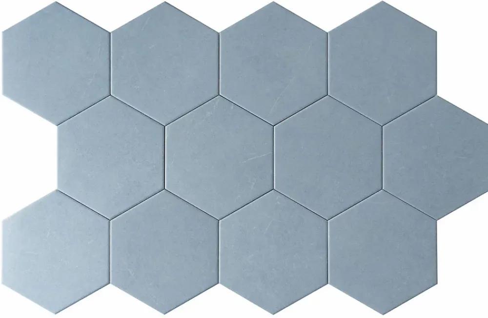 Lux Mosaic Carrelage Sol Pour Cuisine<Carreau Hexagonal Effet Ciment. Grès Cérame Sol et Mur. Custom Bleu 14x16cm
