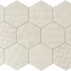 Lux Mosaic Carrelage Sol Effet Carreaux De Ciment|Carrelage Sol Pour Cuisine<Carreau Hexagonal Effet Ciment. Grès Cérame Sol et Mur. Décor Custom Ivoire 14x16cm