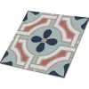 Tulup Carreaux vinyle 30x30 cm Motif fleuri 9 pcs- Dalle Et Lame Pvc