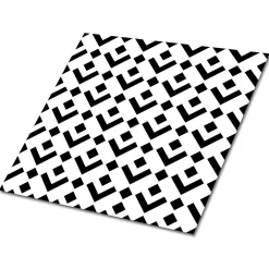 Tulup Carreaux vinyle 30x30 cm Abstraction géométrique 9 pcs- Dalle Et Lame Pvc