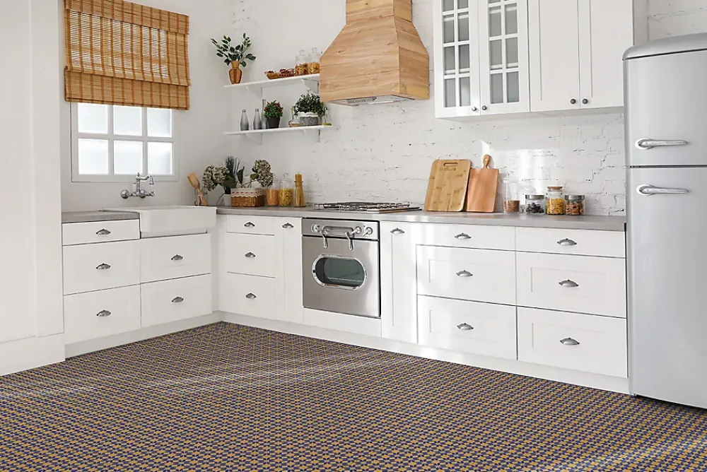 Tulup Dalle Et Lame Pvc<Carreaux vinyle 30x30 cm Design floral 9 pcs
