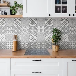 Tulup Dalle Et Lame Pvc<Carreaux vinyle 30x30 cm Carreaux à motifs portugais 9 pcs