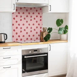 Tulup Carreaux vinyle 30x30 cm Fraises 9 pcs- Dalle Et Lame Pvc