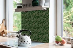 Tulup Carreaux vinyle 30x30 cm Feuilles d'abstraction 9 pcs- Dalle Et Lame Pvc