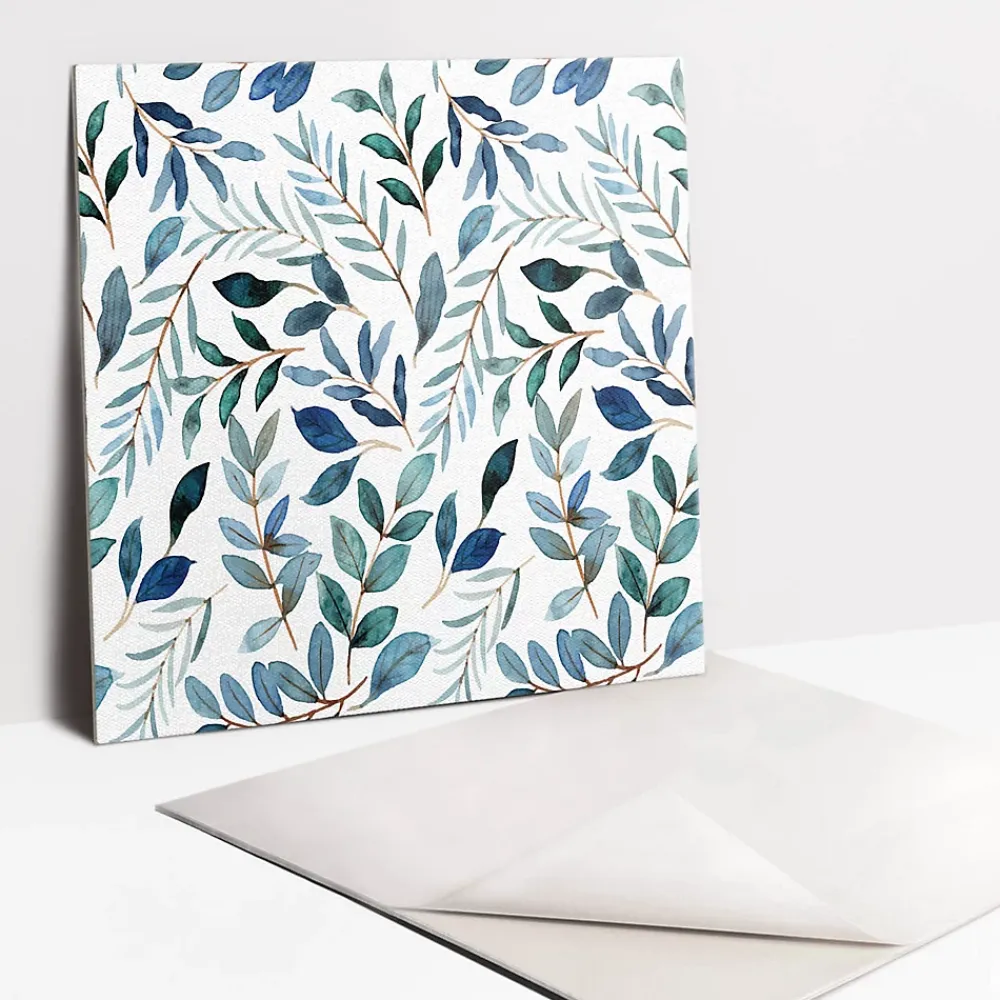 Tulup Dalle Et Lame Pvc<Carreaux vinyle 30x30 cm brindilles et feuilles 9 pcs