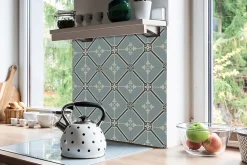 Tulup Dalle Et Lame Pvc<Carreaux vinyle 30x30 cm Ornement royal 9 pcs