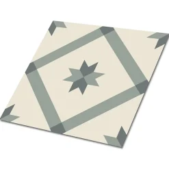 Tulup Carreaux vinyle 30x30 cm Motif géométrique 9 pcs- Dalle Et Lame Pvc
