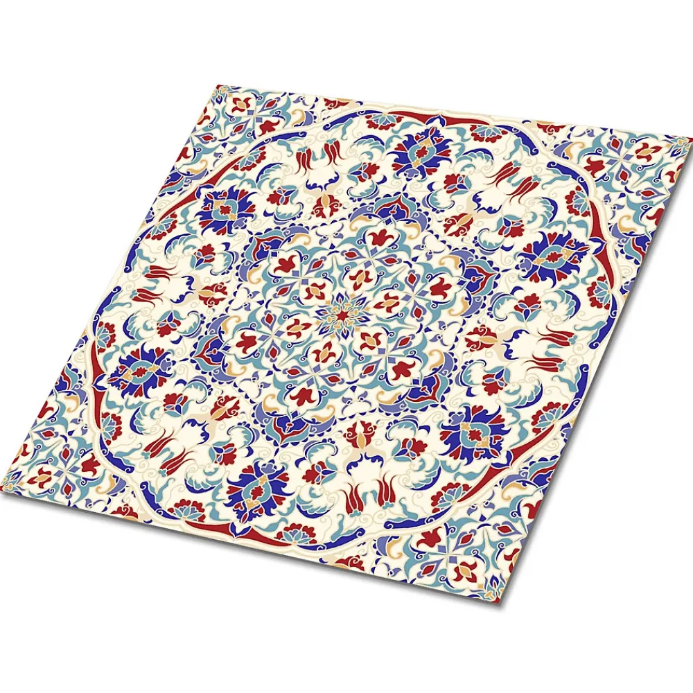 Tulup Carreaux vinyle 30x30 cm Mandala 9 pcs- Dalle Et Lame Pvc