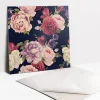 Tulup Carreaux vinyle 30x30 cm Fleurs de roses colorées 9 pcs- Dalle Et Lame Pvc