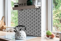 Tulup Carreaux vinyle 30x30 cm Fleur stylisée 9 pcs- Dalle Et Lame Pvc
