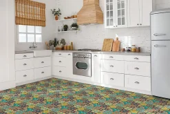 Tulup Carreaux vinyle 30x30 cm Patchwork 9 pcs- Dalle Et Lame Pvc