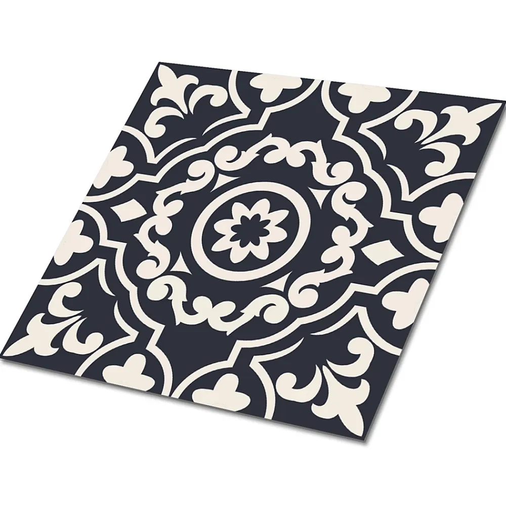 Tulup Carreaux vinyle 30x30 cm Arabesque 9 pcs- Dalle Et Lame Pvc