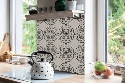 Tulup Dalle Et Lame Pvc<Carreaux vinyle 30x30 cm Croix géométrique 9 pcs