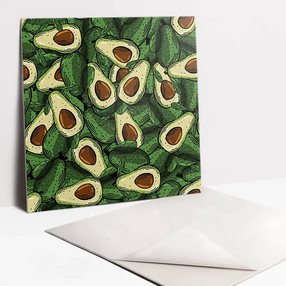Tulup Carreaux vinyle 30x30 cm avocat vert 9 pcs- Dalle Et Lame Pvc