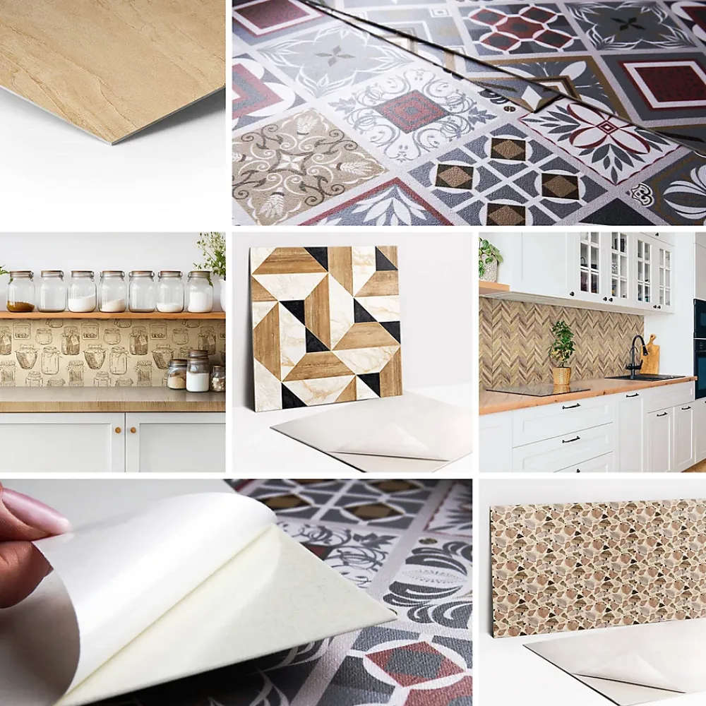 Tulup Carreaux vinyle 30x30 cm avocat vert 9 pcs- Dalle Et Lame Pvc