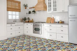 Tulup Carreaux vinyle 30x30 cm Mosaïque orientale 9 pcs- Dalle Et Lame Pvc