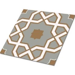 Tulup Carreaux vinyle 30x30 cm Motif géométrique 9 pcs- Dalle Et Lame Pvc