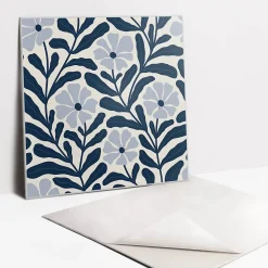 Tulup Dalle Et Lame Pvc<Carreaux vinyle 30x30 cm Fleurs peintes 9 pcs