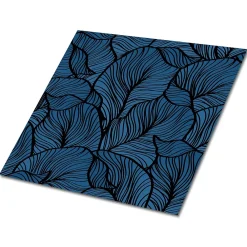 Tulup Carreaux vinyle 30x30 cm Feuilles rétro 9 pcs- Dalle Et Lame Pvc