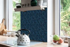 Tulup Carreaux vinyle 30x30 cm Feuilles rétro 9 pcs- Dalle Et Lame Pvc