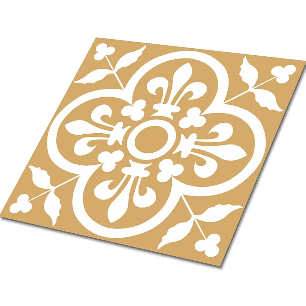 Tulup Carreaux vinyle 30x30 cm Décoration royale 9 pcs- Dalle Et Lame Pvc