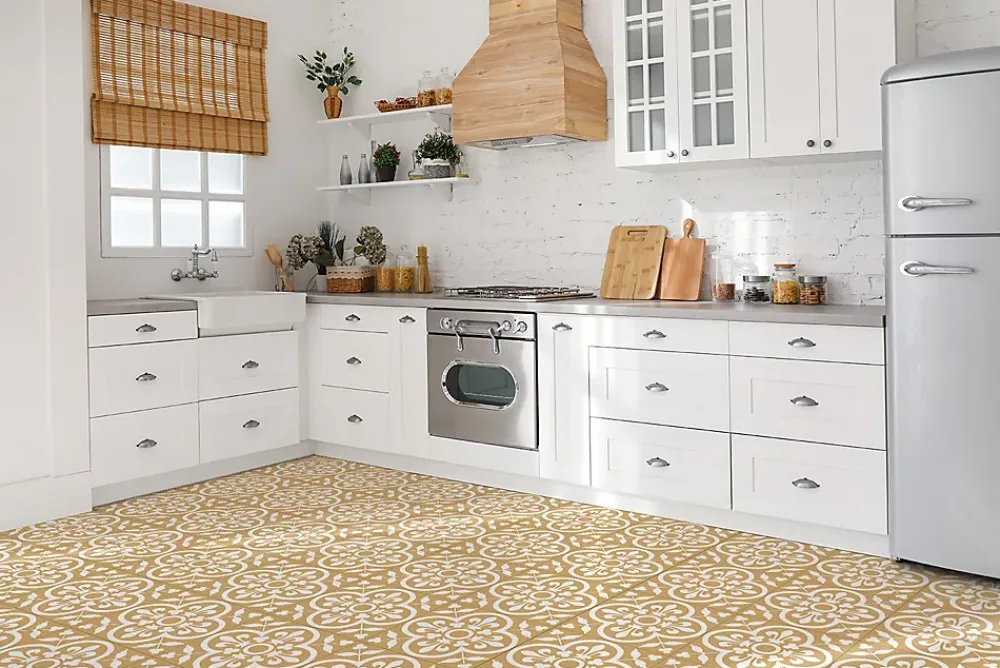Tulup Carreaux vinyle 30x30 cm Décoration royale 9 pcs- Dalle Et Lame Pvc