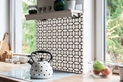 Tulup Dalle Et Lame Pvc<Carreaux vinyle 30x30 cm Cercles géométriques 9 pcs