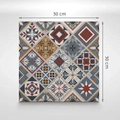 Tulup Carreaux vinyle 30x30 cm Modèle palerme 9 pcs- Dalle Et Lame Pvc