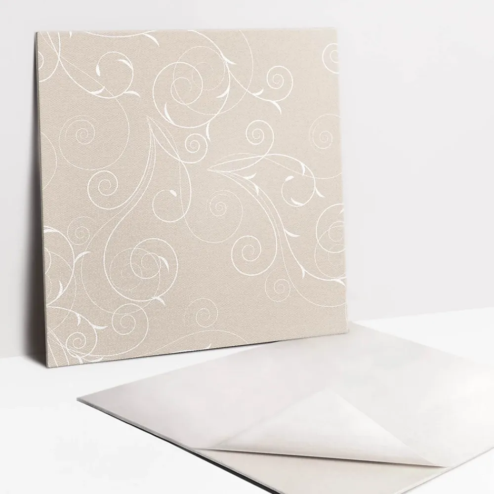 Tulup Carreaux vinyle 30x30 cm Vignes délicates 9 pcs- Dalle Et Lame Pvc
