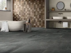 Mariner Carrelage Absolute Elements Petrol - Mat 120 x 60cm ( vendu par boite de 1,44 m² )- Carrelage Sol Effet Métal
