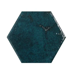 Bestile Carrelage Alma Azul - brillant 15 x 13cm ( vendu par boite de 0,31 m² )- Carrelage Sol Effet Métal|Carrelage Sol Pour Salle De Bains